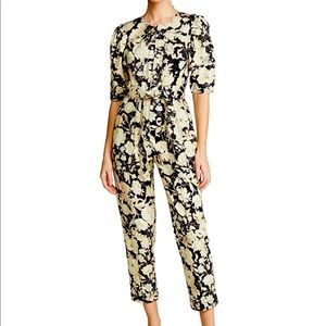 Brand new with tags Rebecca Taylor Gold Leaf Cotton Jumpsuit. Size 8.